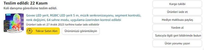En son online olarak ne sipariş etmiştiniz?