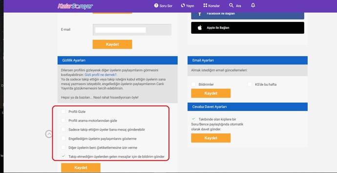 Dm mesaj alımı engellenir mi , ?