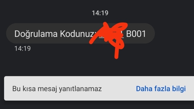 Bana şöyle bir mesaj geldi ne demek oluyor şimdi bu?