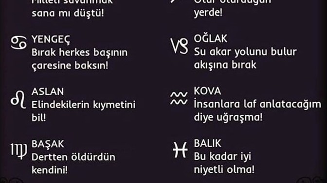 Burçların en çok duyduğu uyarılar neler?