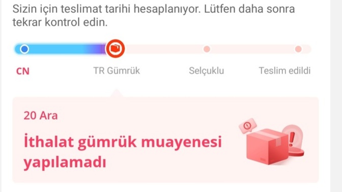 Aliexpress'ten aldığım akıllı saat gümrükte ret yedi, ne yapmam lazım?