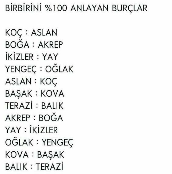 Birbirlerini çok iyi anlayan burçlar hangileridir?