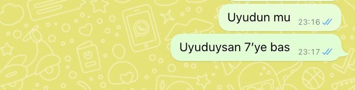 "İyi geceler" mesajını aldınız mı?