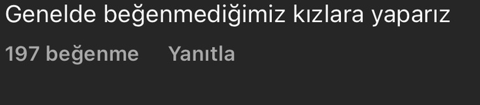 Erkekler beğenmediği kızlarla cafelere gitmez mi?