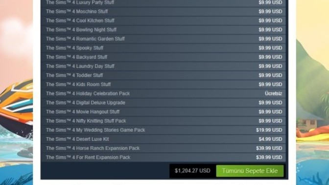 Sims fiyatları hakkında düşünceleriniz?