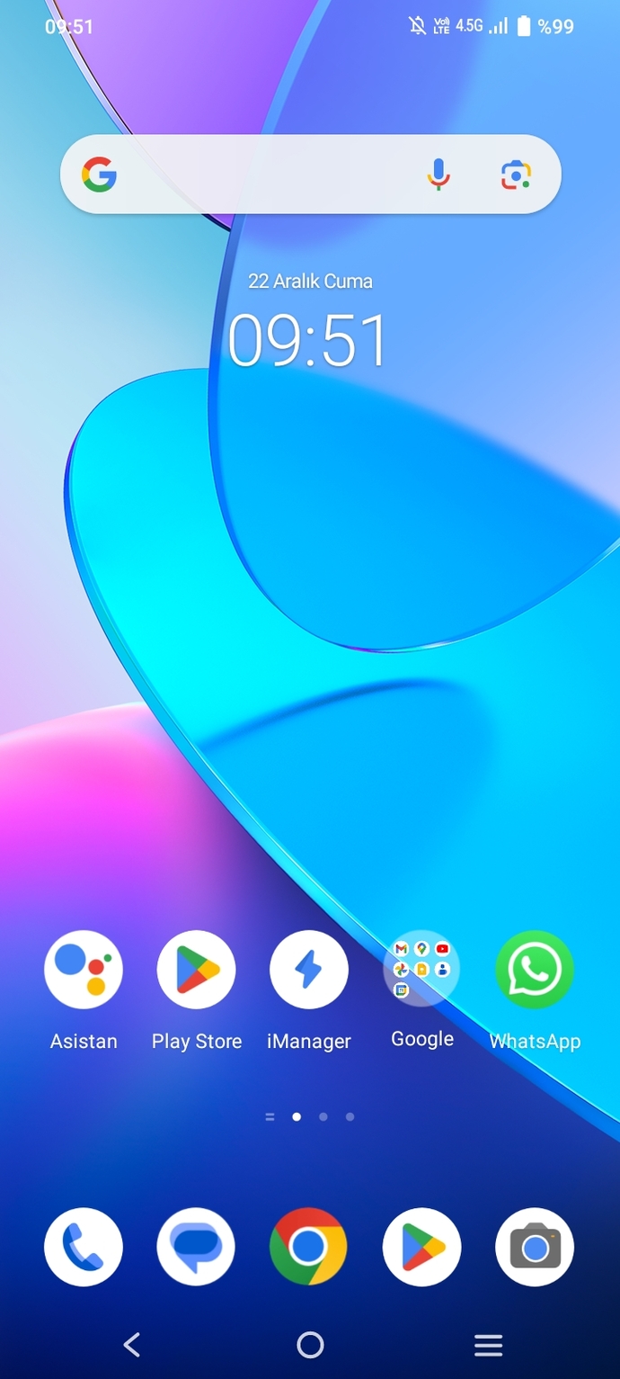Telefon ana ekran görüntüleriniz nedir?