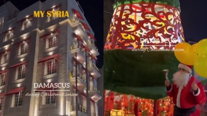 Suriye'de yeni yıl kutlamaları başlamış! Video Avrupa ülkesi gibi olmamış mı?