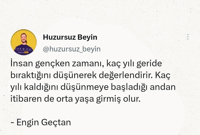 Genç misin, orta yaşlı mı?