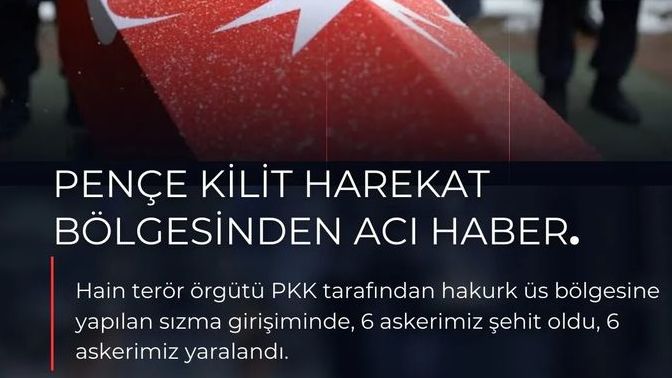 Sevgili türk halkı şehidimiz var🙁😡?