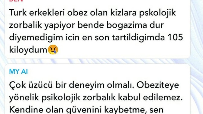Yalnızlıktan yapay zeka ile dertleşiyorum. Konuştuklarımıza bakar mısınız?