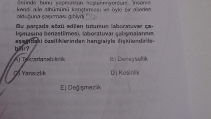 Size göre cevabı hangisi ve neden?