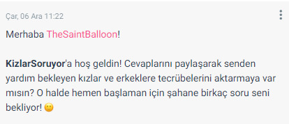 Size en son gelen mesaj neydi?