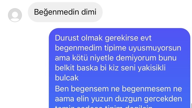 Tipini beğenmedim ama konuşmaya devam ediyorum, iyi bir şey yapıyor muyum?