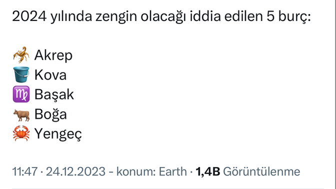 Bu sene zengin olacak burçlar listesinde sizin burcunuz da var mı?