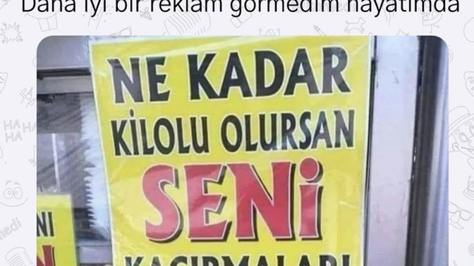 Reklamın iyisi kötüsü yok mudur gerçekten 😂?