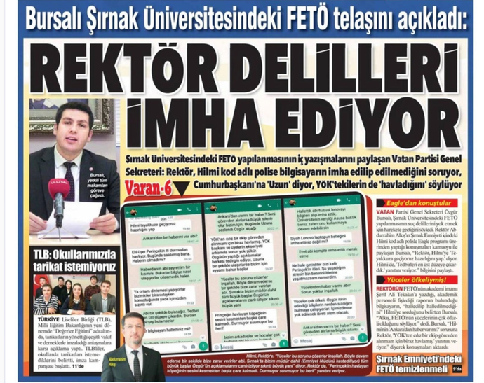 FETÖ Cübbeli Hoca’yı Ocak’ta zehirlemeyi planlıyormuş. Ne düşünüyorsunuz bu konuda Fetöcü halen nasıl rektör olarak durabiliyor?