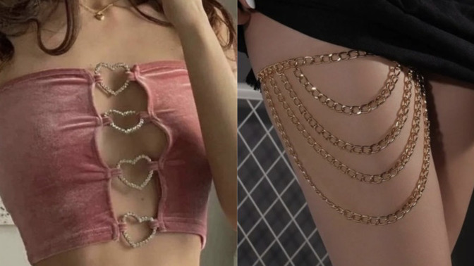 Crop aksesuarları mı daha güzel bacak aksesuarları mı?