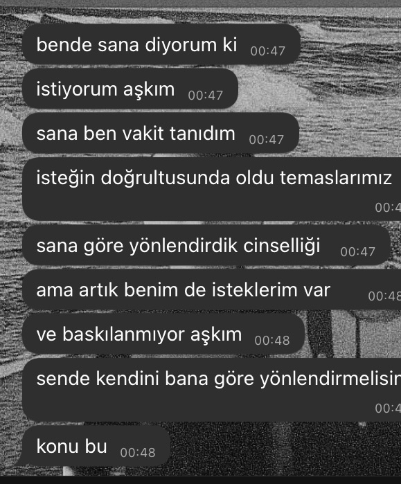 Sevgilimle aramızda cinsellik oluyordu biraz da olsa 10. aydayız bana böyle söylüyor şu an erken değil mi ne demek istiyor?