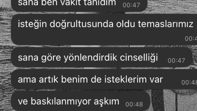 Sevgilimle aramızda cinsellik oluyordu biraz da olsa 10. aydayız bana böyle söylüyor şu an erken değil mi ne demek istiyor?