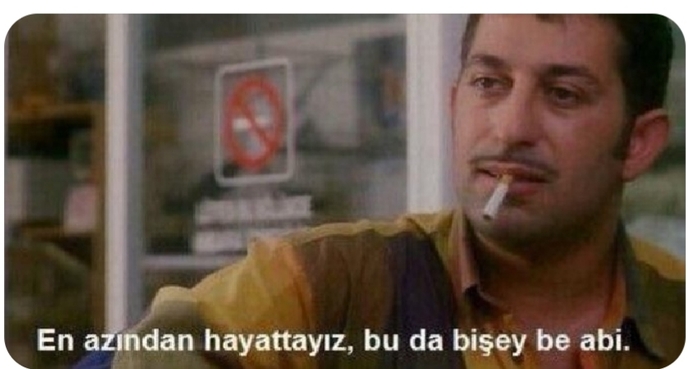 Sıkma canını bende de çatlaklar var arada sızlıyor olur o kadar.