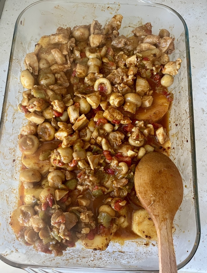 Bugün beşamel soslu mantarlı 🍄 tavuk 🐓 yaptım, nasıl olmuş? Sever misin?