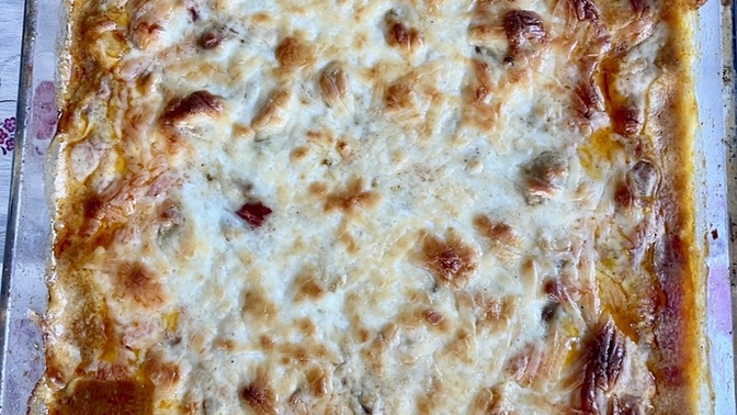Bugün beşamel soslu mantarlı 🍄 tavuk 🐓 yaptım, nasıl olmuş? Sever misin?