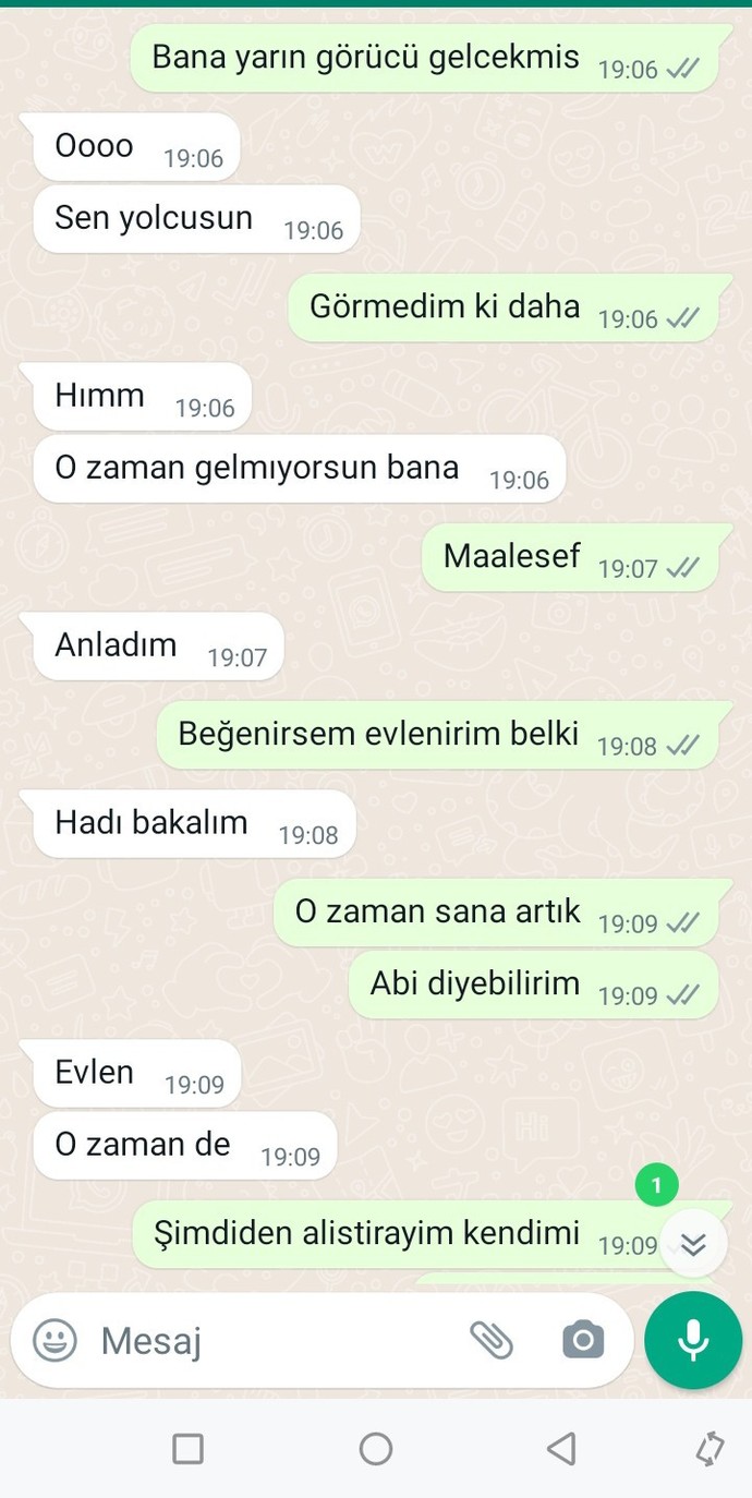 Bu çocuk bana hiçbir şey hissetmiyor değil mi, doğru anlıyorum?