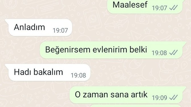Bu çocuk bana hiçbir şey hissetmiyor değil mi, doğru anlıyorum?