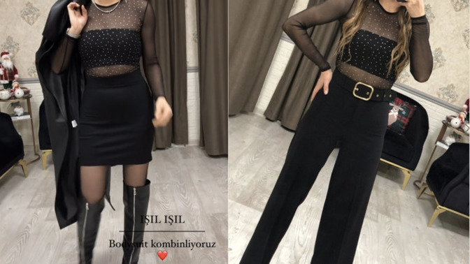 Transparan bluzun altına pantolon mu giysem yoksa etek mi?