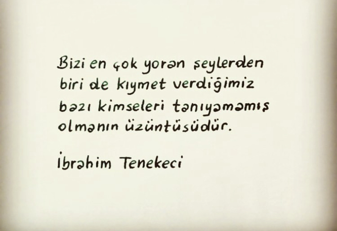 En son ne zaman birisi için “tanıyamamışım” farkındalığı yaşadınız?