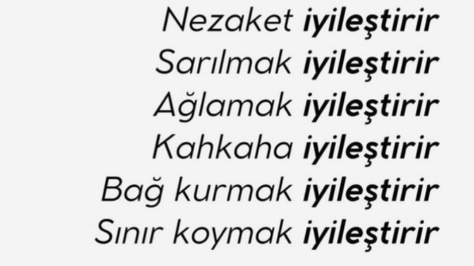 Sizi ne iyileştirir?