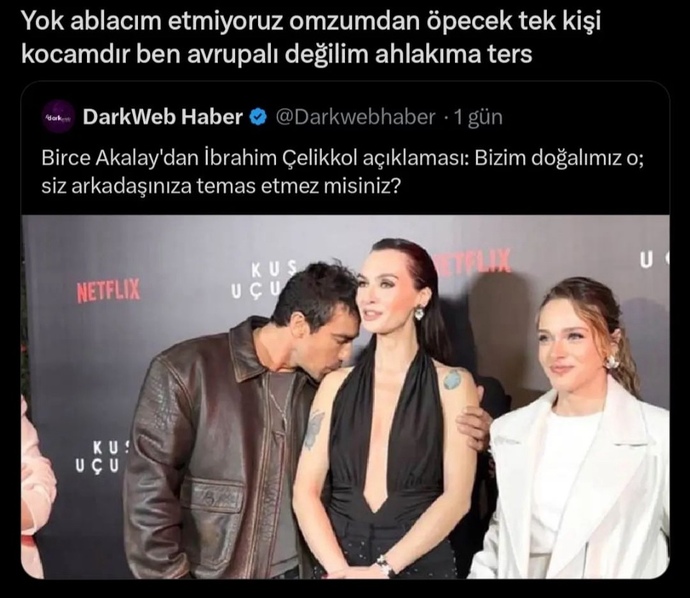 İbrahim Çelikkol ve Birce Akalayın bu pozuna sizin yorumunuz ne?