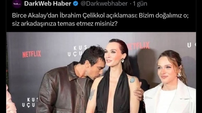 İbrahim Çelikkol ve Birce Akalayın bu pozuna sizin yorumunuz ne?