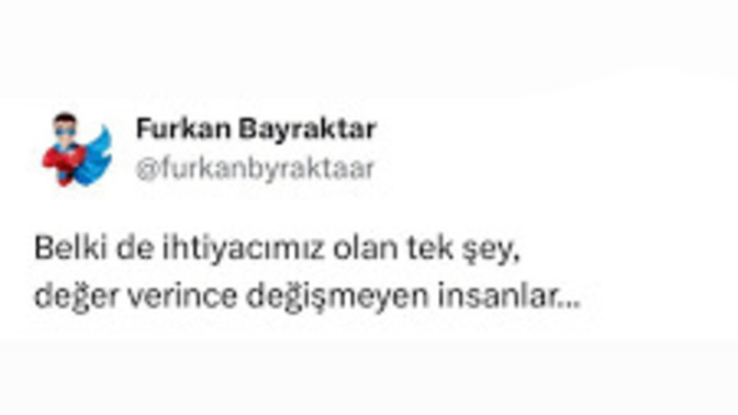 Deger vereceğiniz bir insana ihtiyaç duyar mısınız?