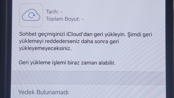 WhatsApp yüklemesi neden olmuyor android den İphone'a?