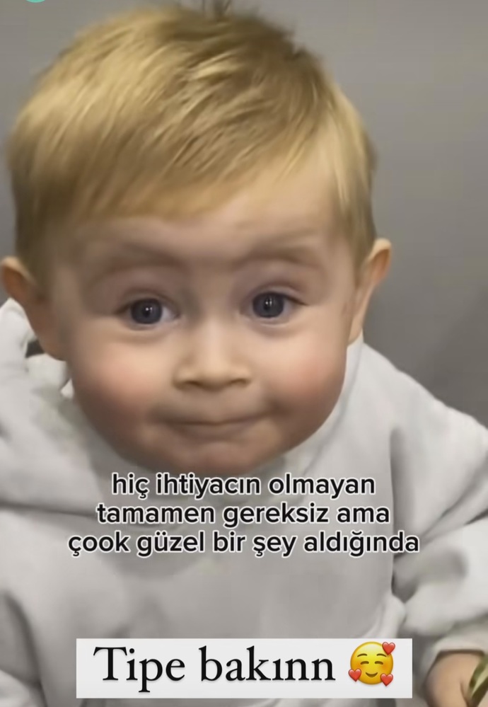 Şu yaşlarda tercihen erkek, küçük bir çocuk sevesim var elinde olan var mı?