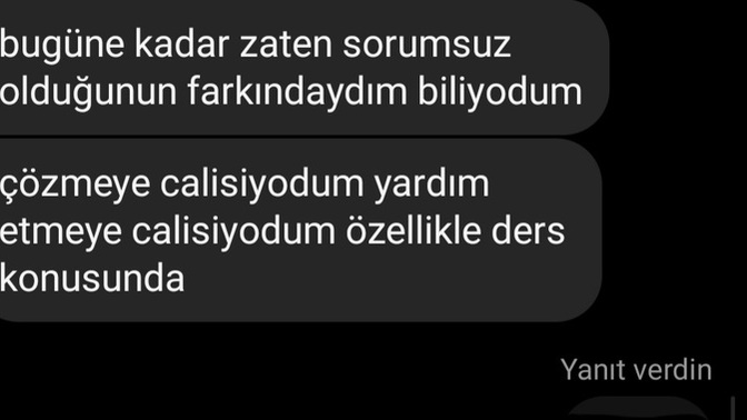 Sevgiliniz size sorumsuz dese küser misiniz? Çok alındım?