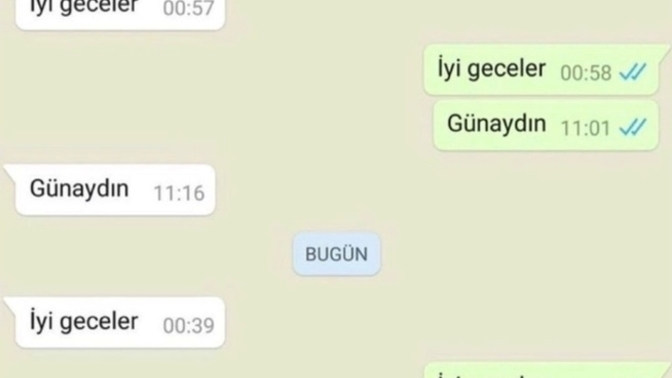 İyi geceler mesajı alıyor musunuz?