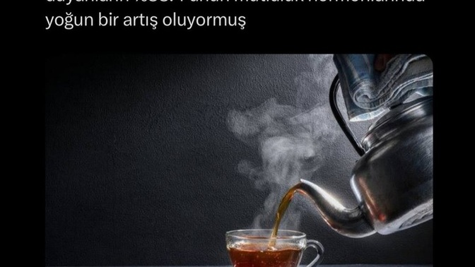 Araştırmalara göre "Çay demledim" sözü insanların %88 ini mutlu ediyormuş. Sizi mutlu ediyor mu?