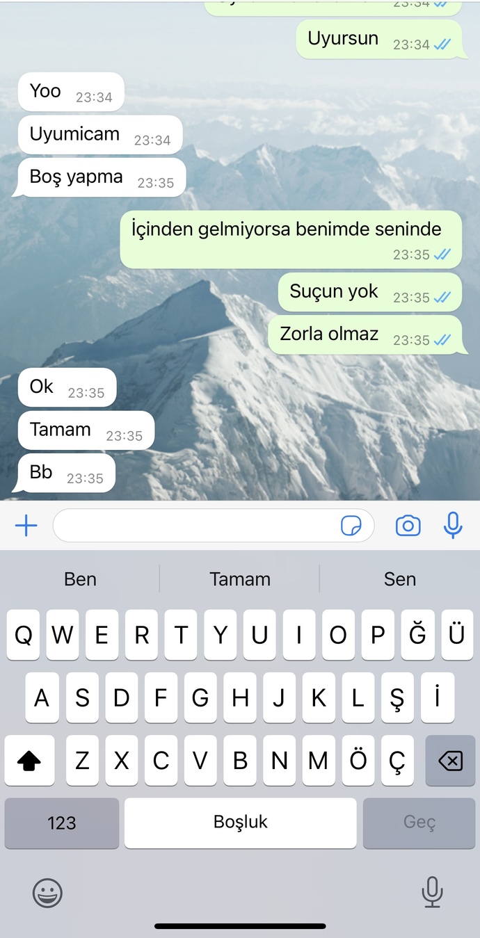 Bunları yazan kızdan olur mu?