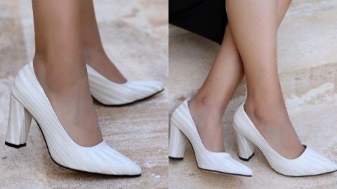 Bu ayakkabı gelinliğin altında sizce giyilir mi, modeli nasıl?