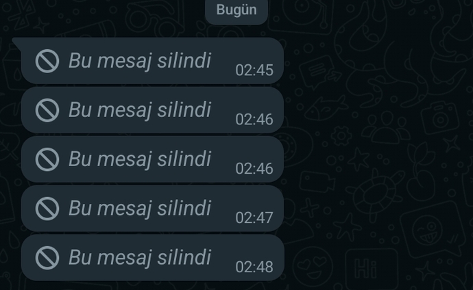 Eski sevgilim sürekli mesaj atıp siliyor neden olabilir?