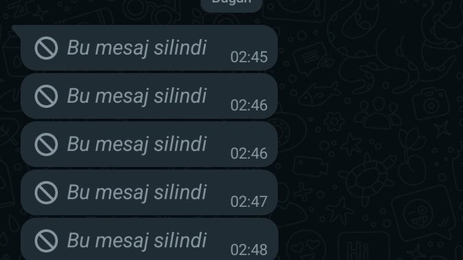 Eski sevgilim sürekli mesaj atıp siliyor neden olabilir?