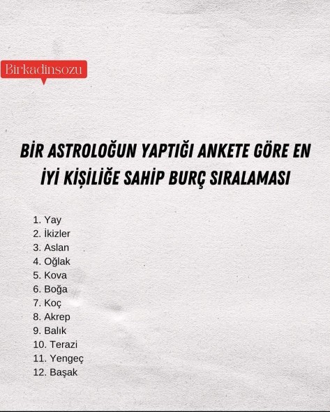 En iyi kişiliğe sahip burçlar sıralamasında siz kaçıncı sıradasanız?