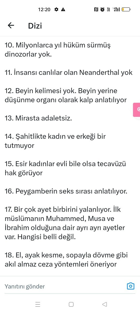 Sosyal medyada Kuranla ilgili böyşe şeylere rastladım, var mı cevabı olan?