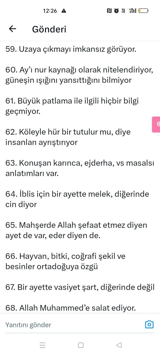 Sosyal medyada Kuranla ilgili böyşe şeylere rastladım, var mı cevabı olan?