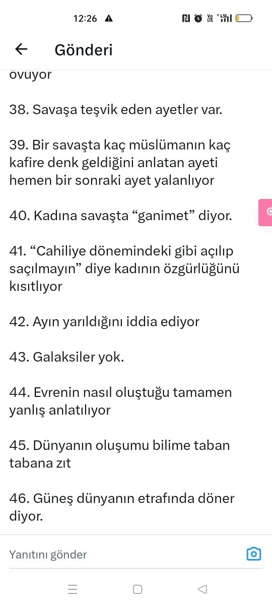 Sosyal medyada Kuranla ilgili böyşe şeylere rastladım, var mı cevabı olan?