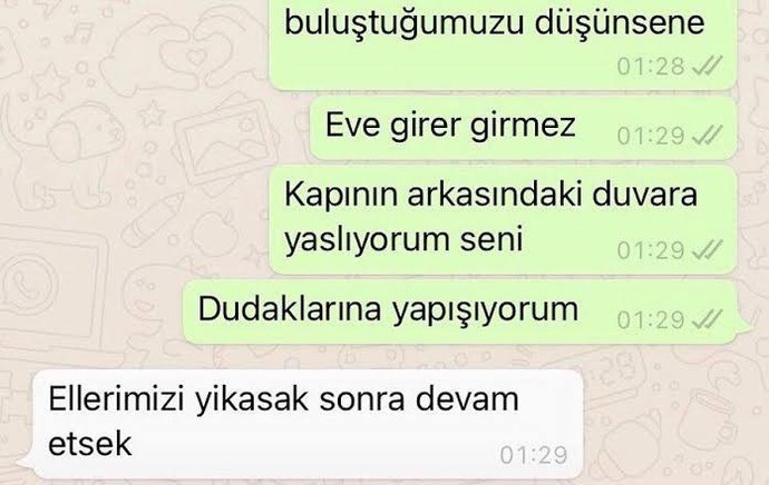 Güzel giden mesajlaşmayı ne söylenirse kesersiniz?
