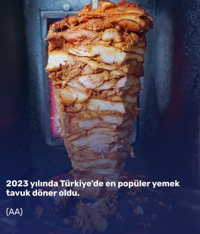 2023ün en popüler yemeği tavuk döner olmuş. Sizin favoriniz hangisiydi?