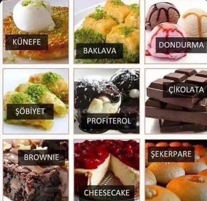Olmazsa olmaz dediğin Favori tatlınız hangisidir?